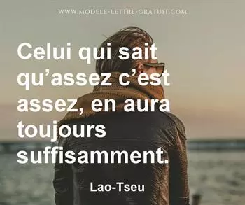 Citation de Lao-Tseu