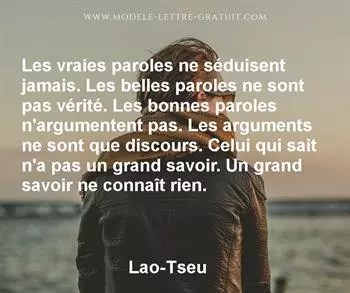 Citation de Lao-Tseu