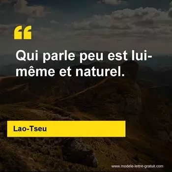 Citation Lao-Tseu