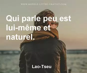 Citation de Lao-Tseu