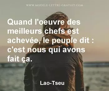 Citation de Lao-Tseu