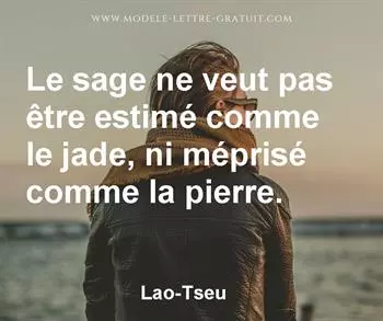 Citation de Lao-Tseu