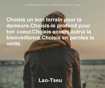 Citation de Lao-Tseu