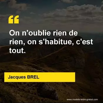 Citation Jacques BREL