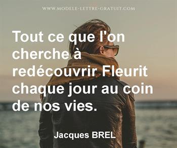 Citation de Jacques BREL