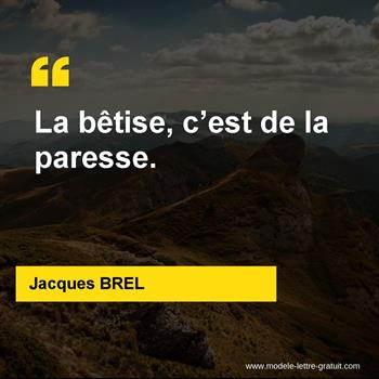 Citations Jacques BREL