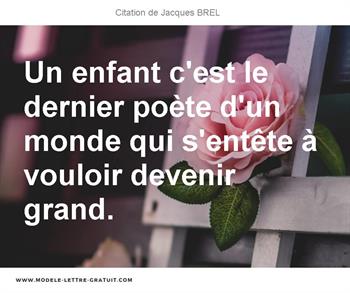 Citations Jacques BREL