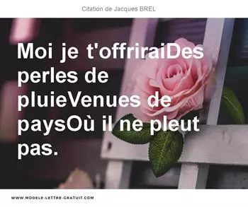 Citations Jacques BREL