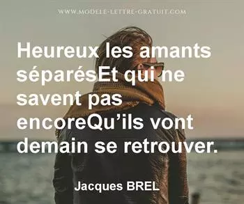 Citation de Jacques BREL