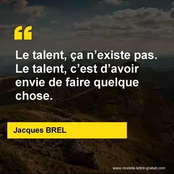 Citation Jacques BREL