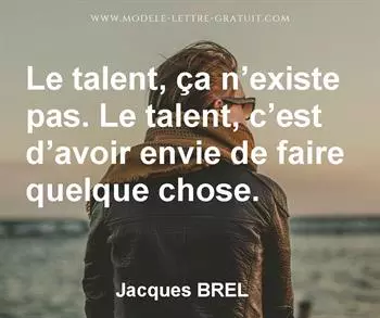 Citation de Jacques BREL