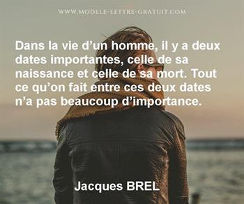 Citation de Jacques BREL