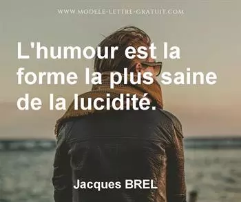 Citation de Jacques BREL