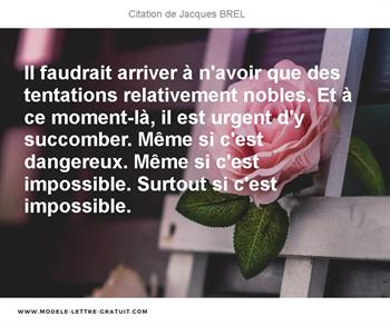 Citations Jacques BREL