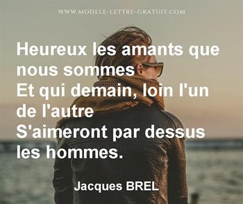 Citation de Jacques BREL