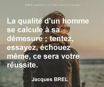 Citation de Jacques BREL