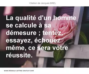 Citations Jacques BREL