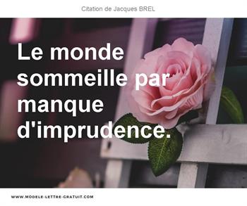 Citations Jacques BREL