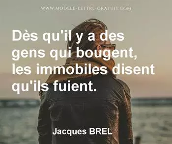Citation de Jacques BREL