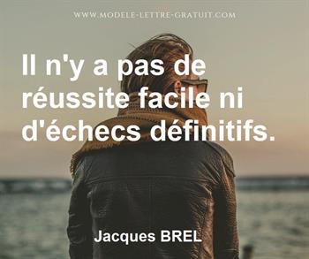 Citation de Jacques BREL