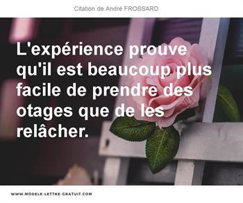 Citations André FROSSARD