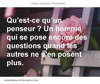 Citations André FROSSARD