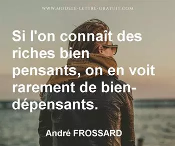 Citation de André FROSSARD