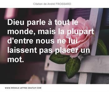Citations André FROSSARD