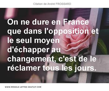 Citations André FROSSARD