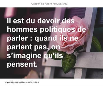 Citations André FROSSARD