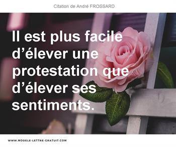Citations André FROSSARD