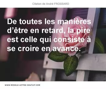 Citations André FROSSARD