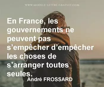 Citation de André FROSSARD