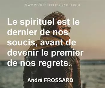 Citation de André FROSSARD