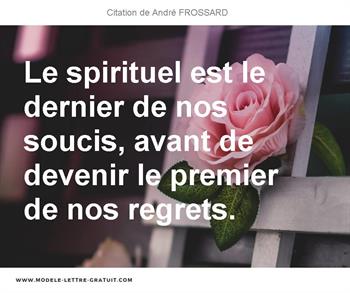 Citations André FROSSARD
