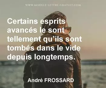 Citation de André FROSSARD