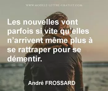 Citation de André FROSSARD