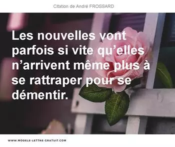 Citations André FROSSARD