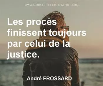 Citation de André FROSSARD