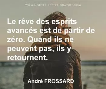 Citation de André FROSSARD