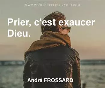 Citation de André FROSSARD