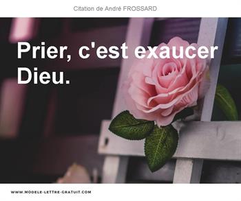 Citations André FROSSARD