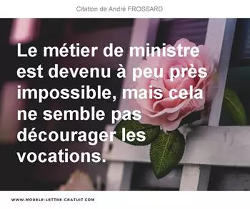 Citations André FROSSARD