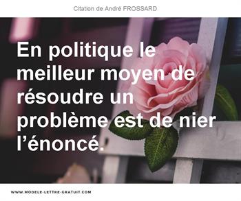 Citations André FROSSARD