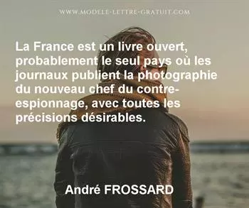 Citation de André FROSSARD