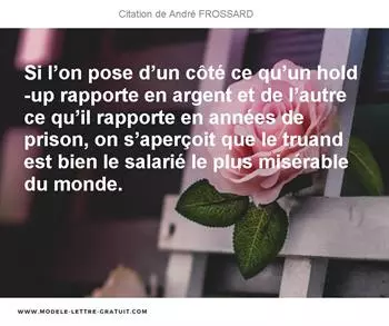 Citations André FROSSARD