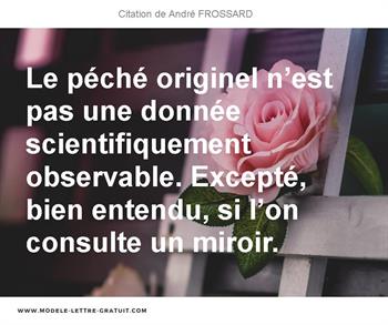 Citations André FROSSARD