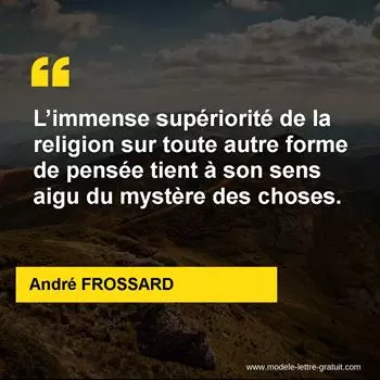 Citation André FROSSARD