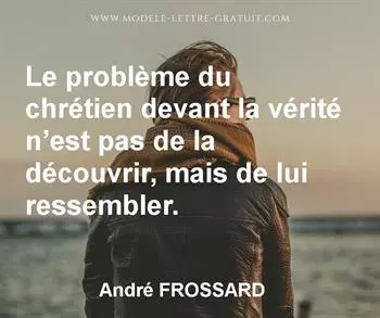 Citation de André FROSSARD