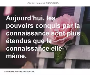 Citations André FROSSARD